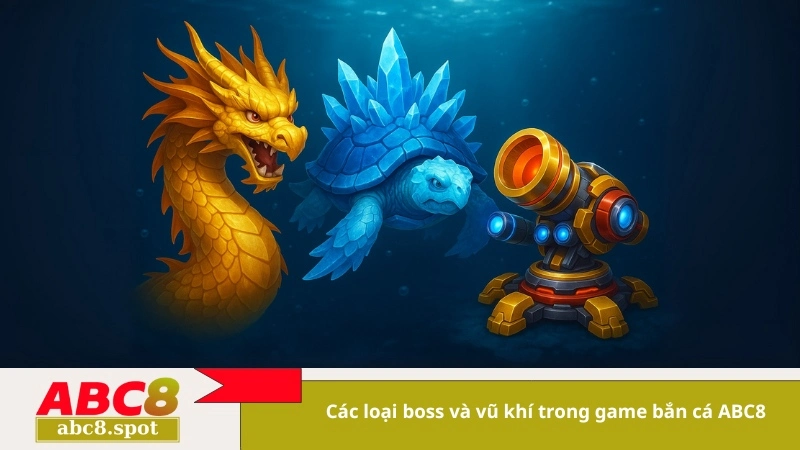 Các loại boss và vũ khí trong game bắn cá ABC8
