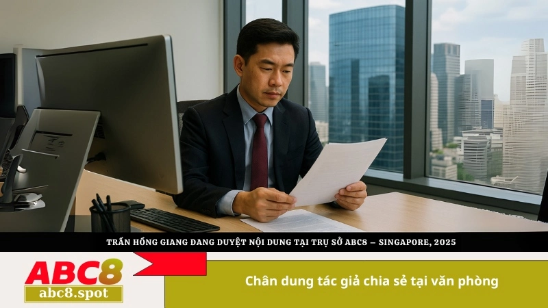 Chân dung tác giả chia sẻ tại văn phòng